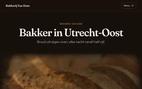 Voorbeeldsite Bakker