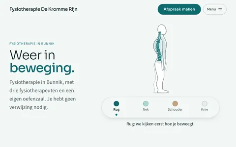 fysiotherapeut.desitesmid.nl: een wervelkolom met rug, nek, schouder en knie