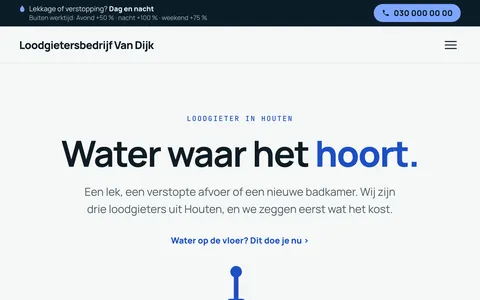 loodgieter.desitesmid.nl: water waar het hoort
